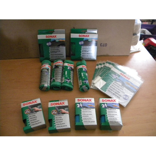 Sonax poetspakket, insectenverwijderaar sponzen en microvezel doekjes, 17 stuks