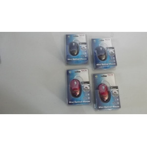 Mini Optical Mouse, 4 stuks