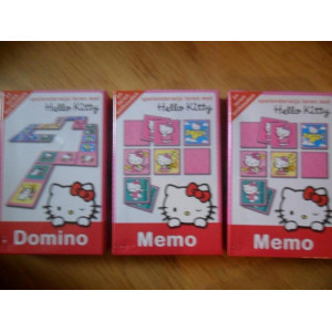 Hello Kitty :  2 x Memo + 1 x Domino Spel
