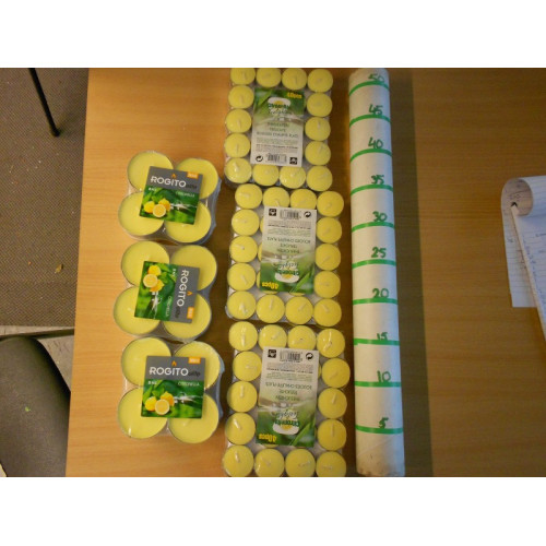 citronella waxinekaarsen, 5 x 40 stuks en 3x 8 maxi