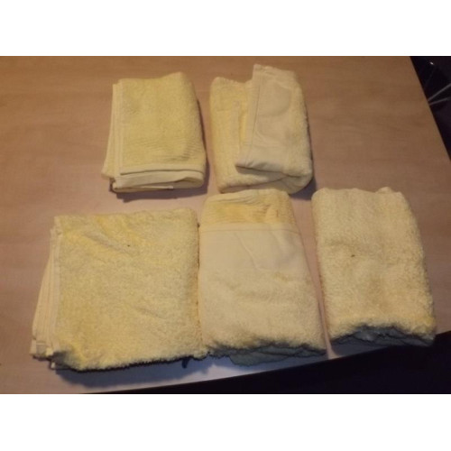 gele handdoeken (5x)