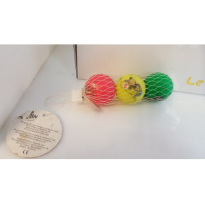 Mini rubber ballen set van 3 stuks 5 sets