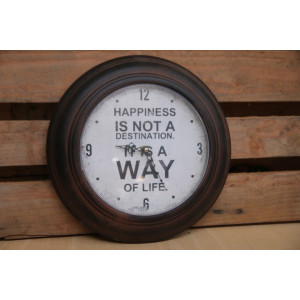 Wandklok happiness doorsnede 32cm