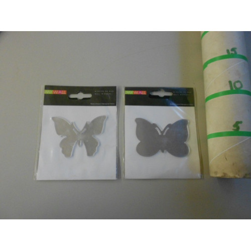 14 plakspiegels vlinder 2 soorten ca 8 cm wvp 4,95 pst