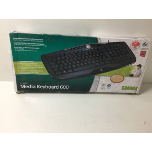 Toetsenbord, merk Logitech kleur zwart, type media keyboard 600