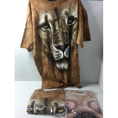 T-shirts, maten XXL, leeuw.