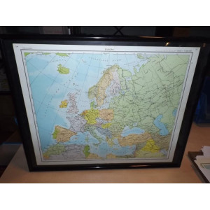 Landkaart Europa 1961