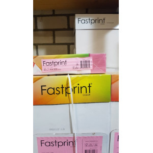 Fastprint A4 printpapier 80 grams kleur rose aantal 5 pakken 500 vel.
