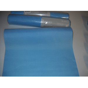 Rollen deco stof 28x500 cm 3 stuks blauw