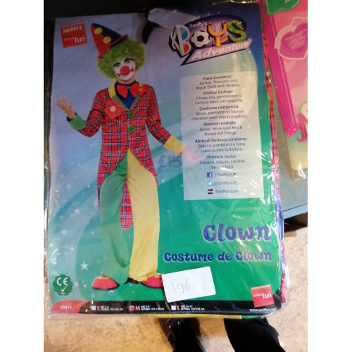 Clowns pak maat 7-9 jaar