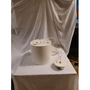 Hanglamp cylinder wit merk INDY 24,5 doorsnee x 23 cm aantal 2 stuks.