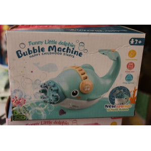 Bubble machine dolfijn Blauw  1 stuks      DS 32