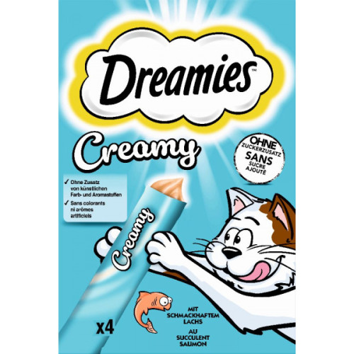 Dreamies Creamy met Zalm,22 zakjes 