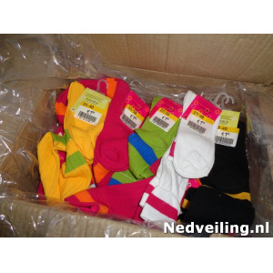 12x girls socks assorti kleur en maten