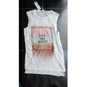 Only T-Shirt zonder Mouw Large