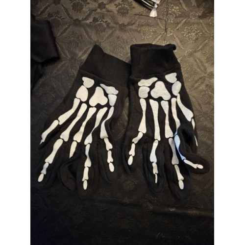 1 x paar Handschoenen skelet.