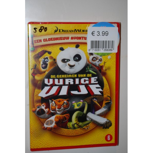 DVD Kung fu panda, de geheimen van de vurige vijf