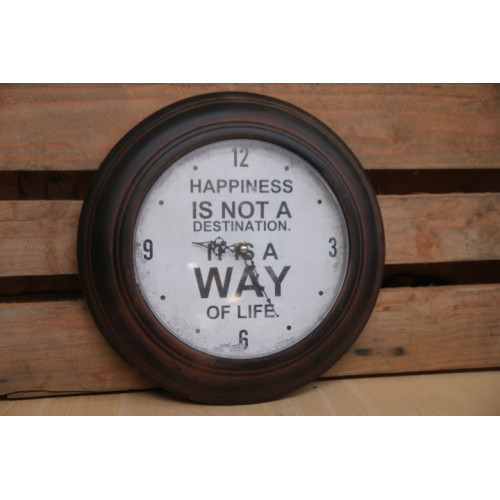 Wandklok happiness doorsnede 32cm