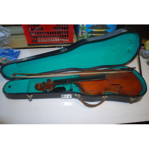 Vintage Deco viool in koffer
