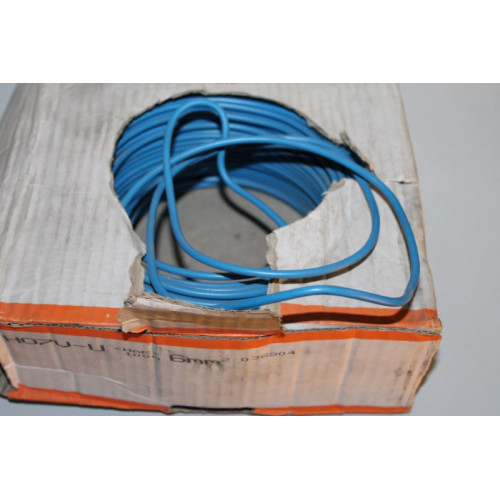 Blauwe Kabel 6 mm2  +/- 100 mtr