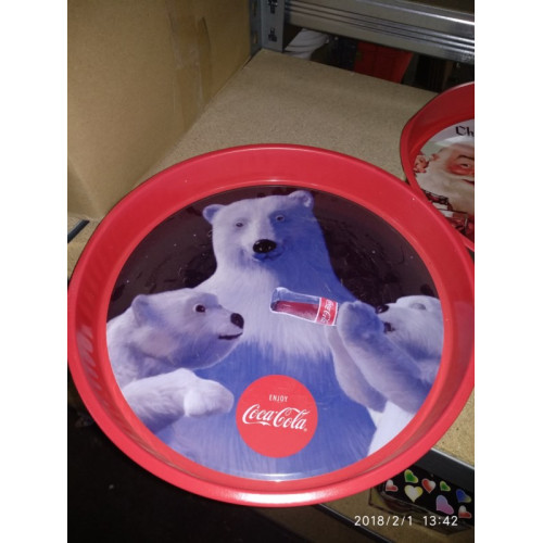 Coca Cola dienblad ijsbeer 1 stuks