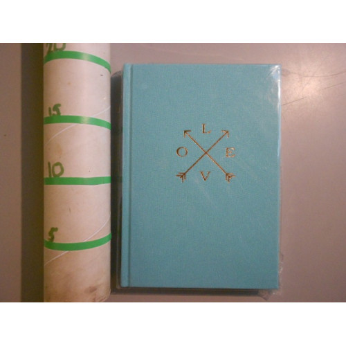 luxe notitieboek met lijntjes aqua