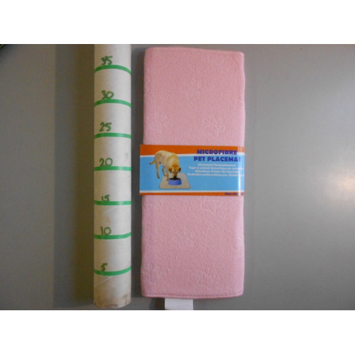 huisdieren placemat 48x40 microvezel roze