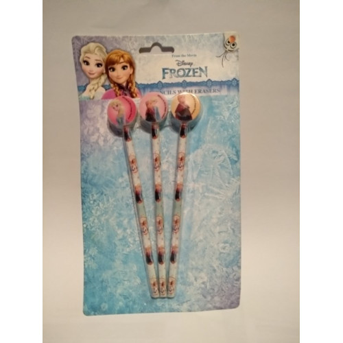 Frozen potloden set op kaart ( 2 stuks ) 1 set