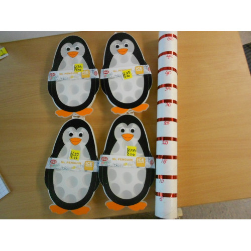 4 ijsblok vormen pinguin