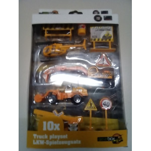 speelgoedset wegwerker trucks 10 dlg