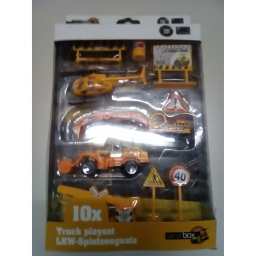 speelgoedset wegwerker trucks 10 dlg