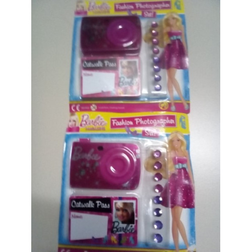 2x Barbie foto camera set