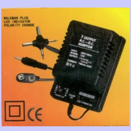 Adapter, universeel, 1,5-12 volt, 700mA, 13 watt
