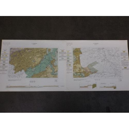 Geologische kaarten Roermond en omgeving 1933 (2x)