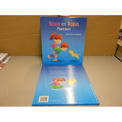1 hardcover, rosie en robin poetsen, leuk kinderboek