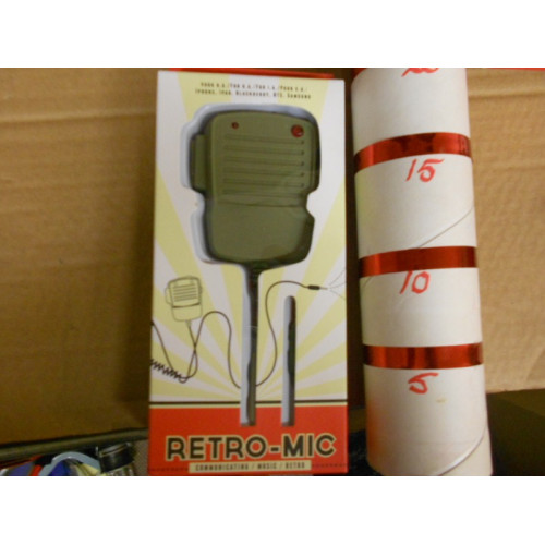 1 retro microfoon/speaker, geschikt voor pc en tel, groen