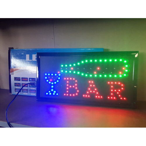 Bar LED reclamelamp 50x 25 cm