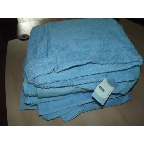 Blauwe katoenen handdoeken 100x150cm (4x)