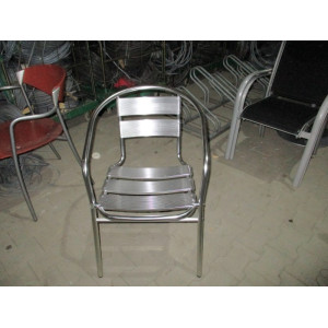 Aluminium stoel zie foto's