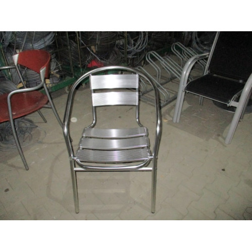 Aluminium stoel zie foto's