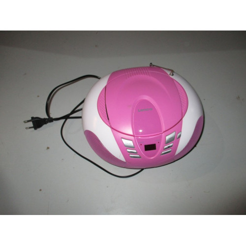 Lenco  radio cd speler  roze 