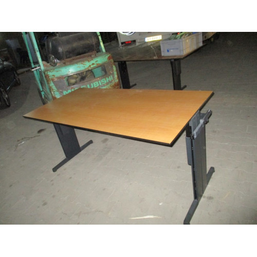 Bureautafel met pc standaard 160x80 cm in hoogte verstelbaar
