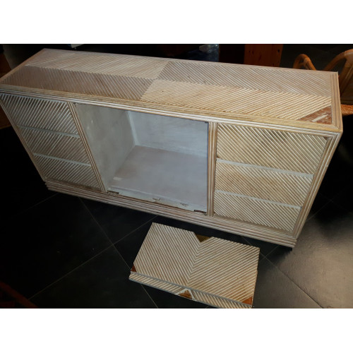 Bamboe TV meubel/Dressoir 160 x 46 x 76 cm hoog