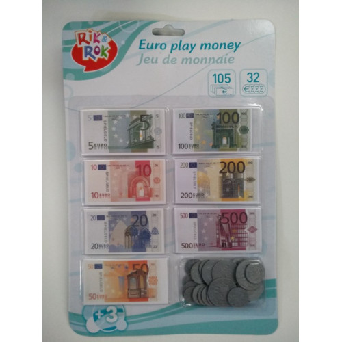 Speel euro geld op kaart 1 stuks