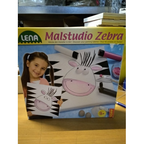 Lena maak je canvas zebra 1 stuks