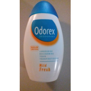 6x Oderex deodorant mild fresh 50ml