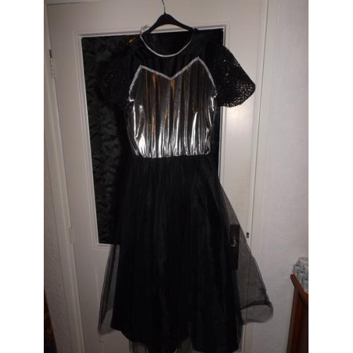 Prinses jurk zwart maat 164