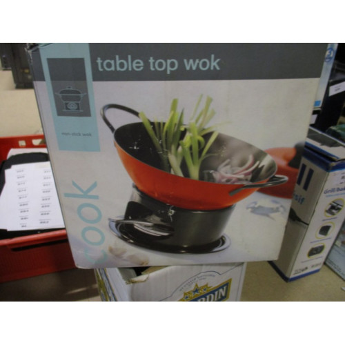 Table wok met brander 1 set