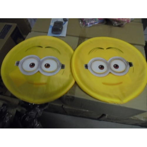 Grote water frisbee Minion 2 stuks  bril 