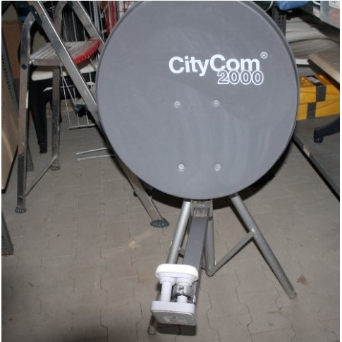 Citycom satelliet schotel met 3-poot standaard